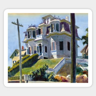 High Resolution Edward Hopper Haskell's House 1924 Sticker